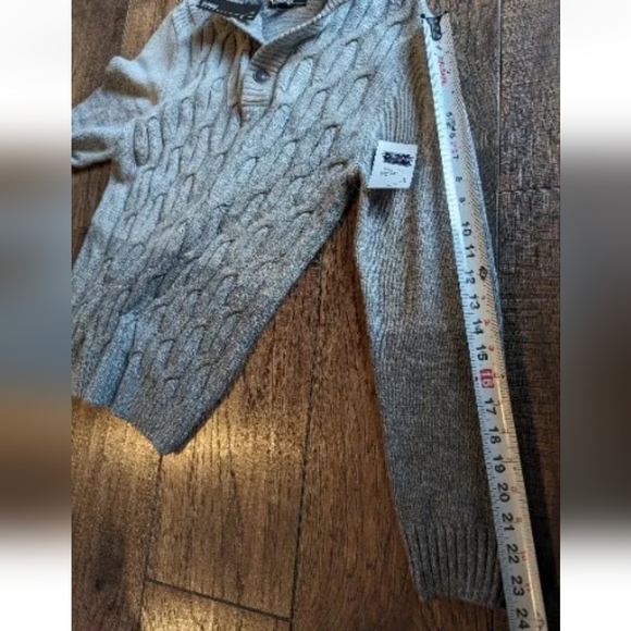 Commerce Carlton Button Mock Neck Sweater Light Gray Youth Sz 16 NWT Stitch Fix - Picture 11 of 16